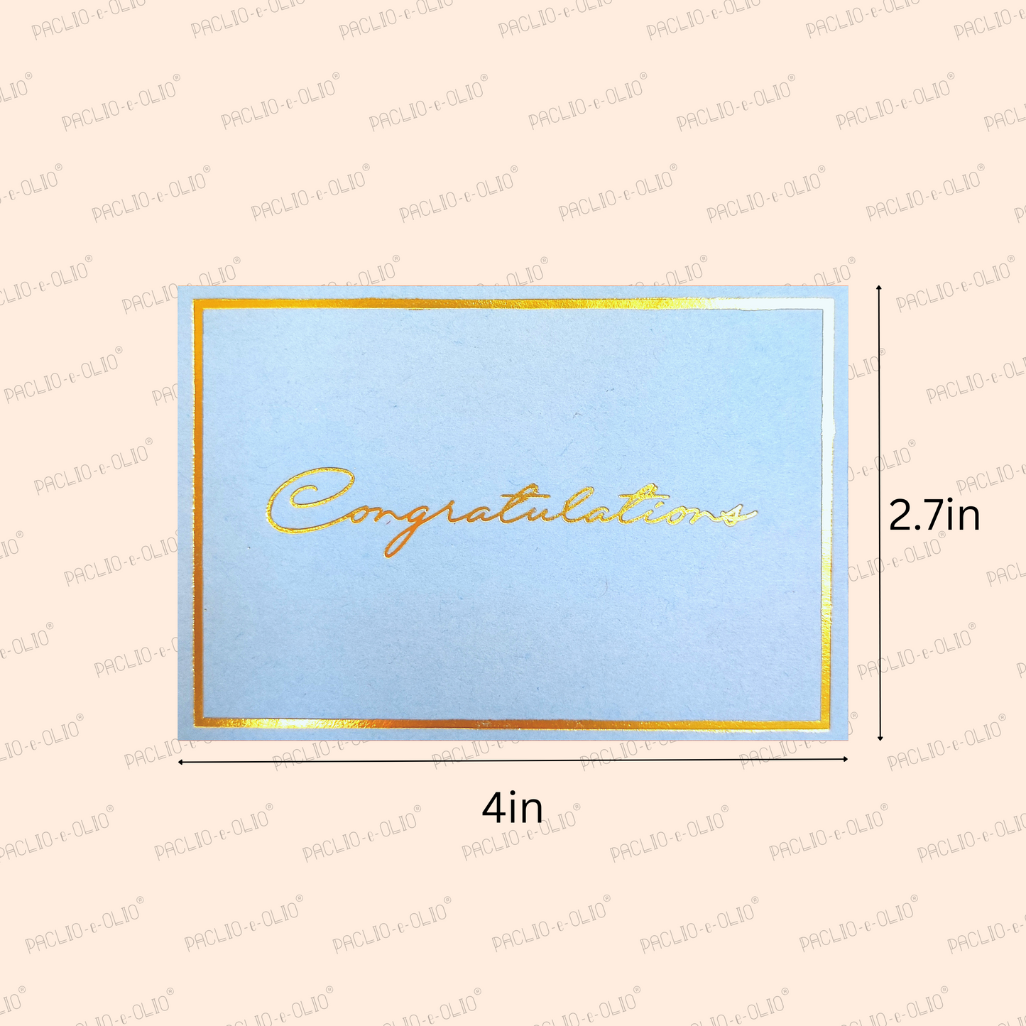 Congratulations (4x2.75 Inches)