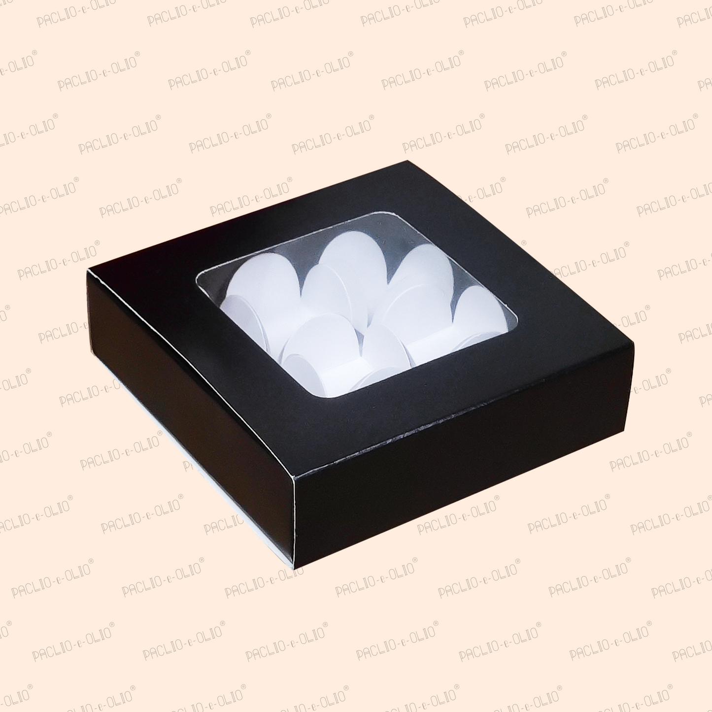 9 Cavity Chocolae Box (5.5x5.5x1.5 Inches)