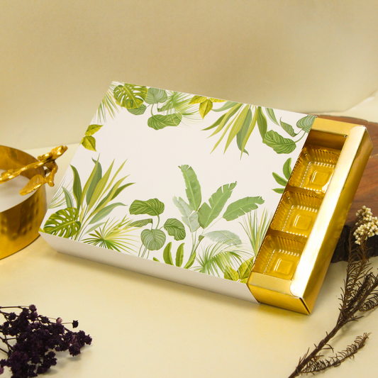 12 Cavity Assorted Chocolate Box (8.5x6.5x1.5 Inches)