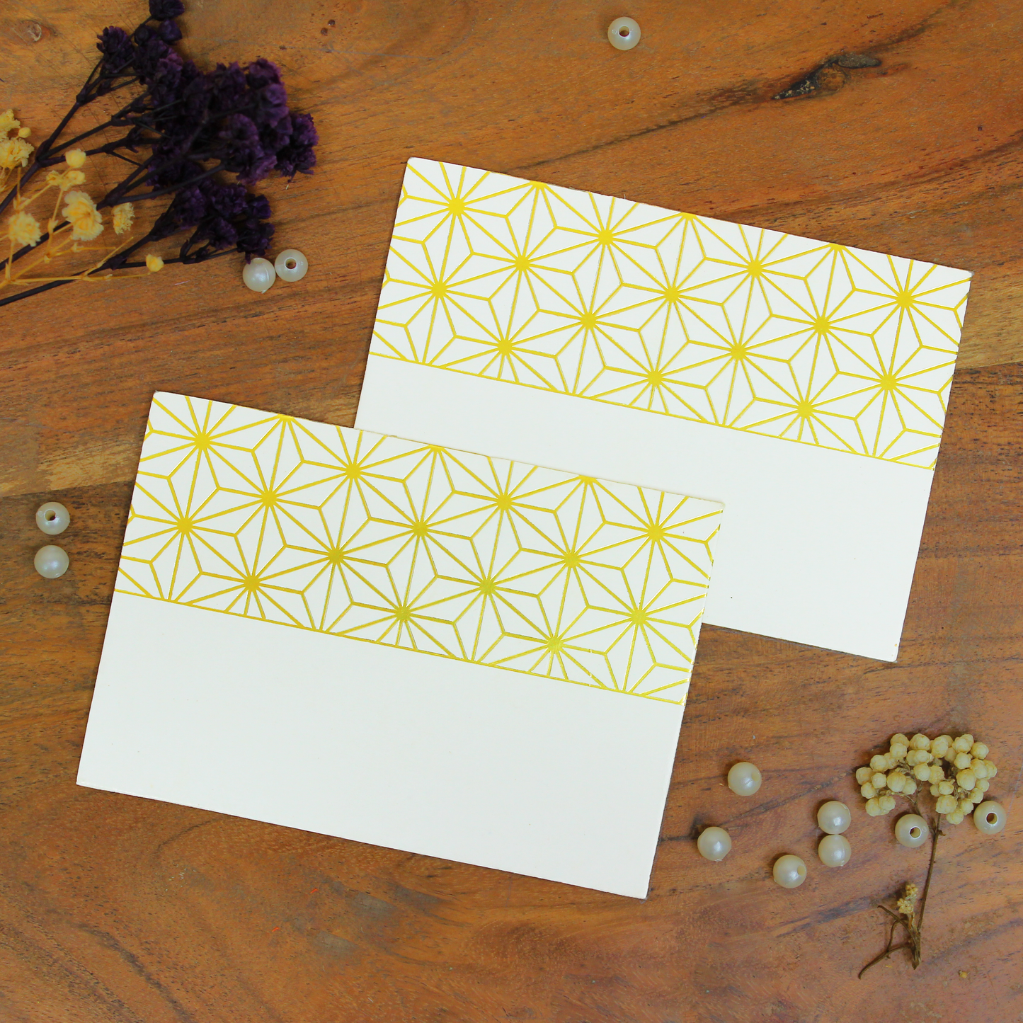 Asanoha Pattern Foiled (4x2.75 Inches)