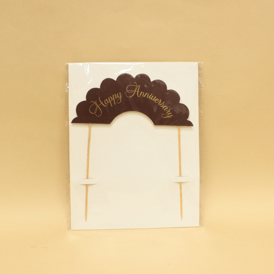 Happy Anniversary Cake Bunting | 6.4x2.7 Inches | Pack Of 10 Pieces