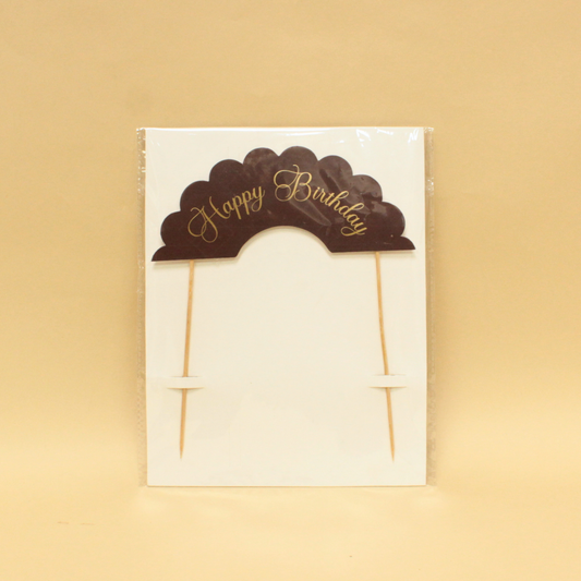 Happy Birthday Cake Banner | 6.4x2.7 Inches | Pack Of 10 Pieces