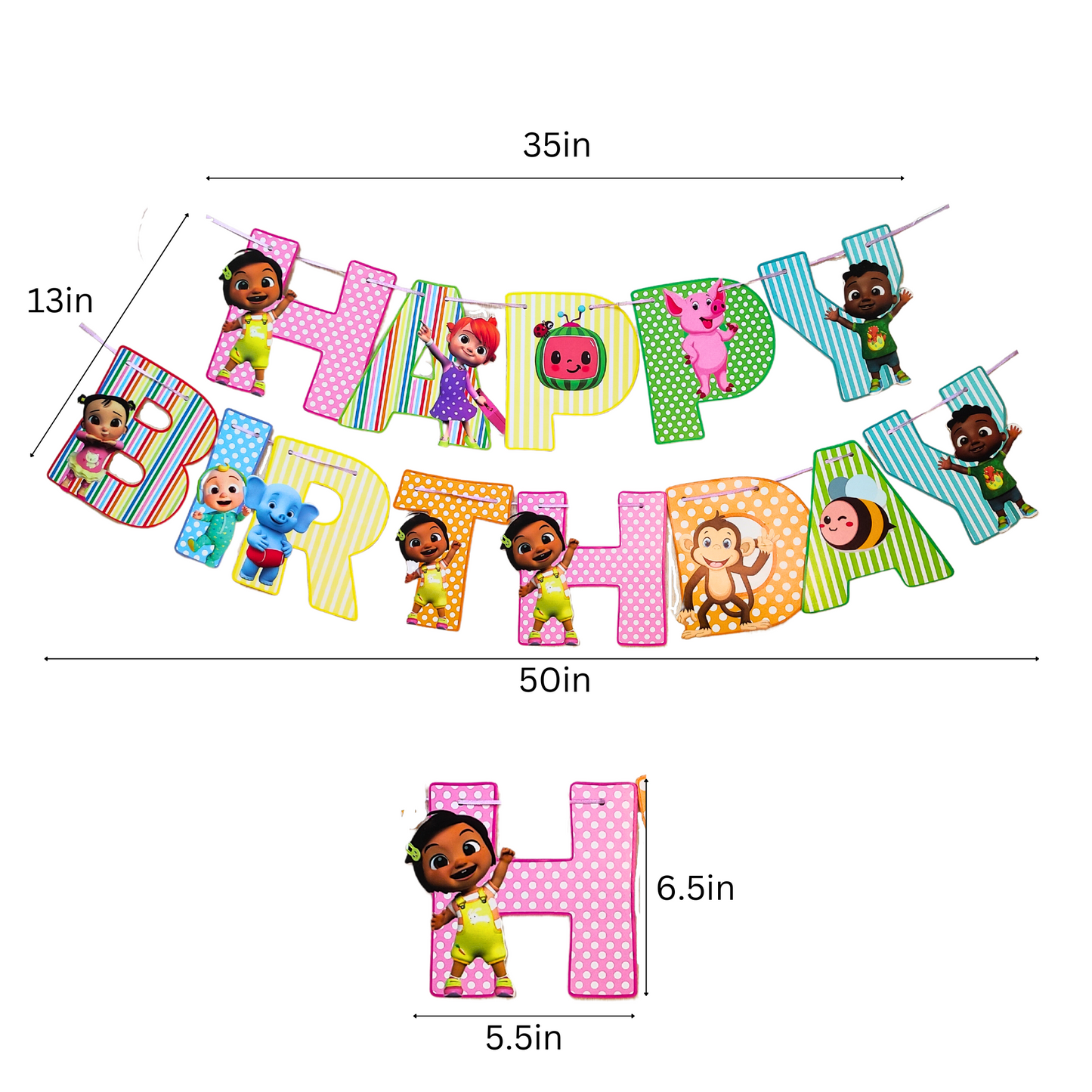 Coco Melon Birthday Banner