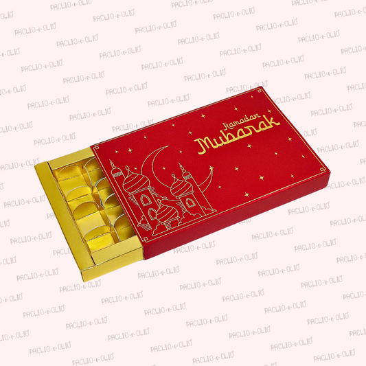 18 Pcs Ramadan Chocolate Box (10.5x7x1 Inches)