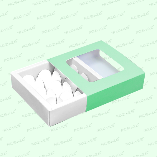 9 Cavity Chocolate Box (5.5x5.5x1.5 Inches)