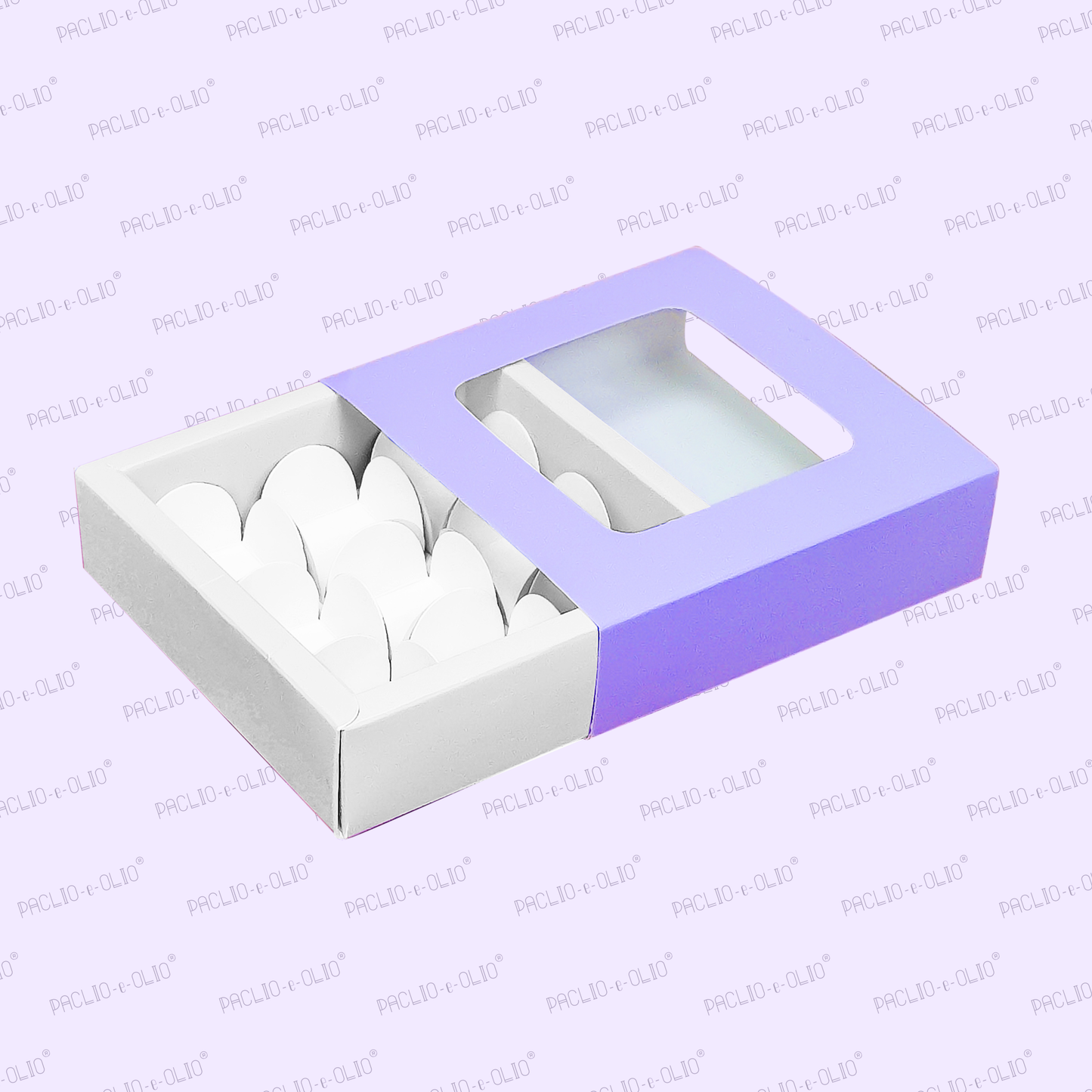 9 Cavity Chocolate Box (5.5x5.5x1.5 Inches)