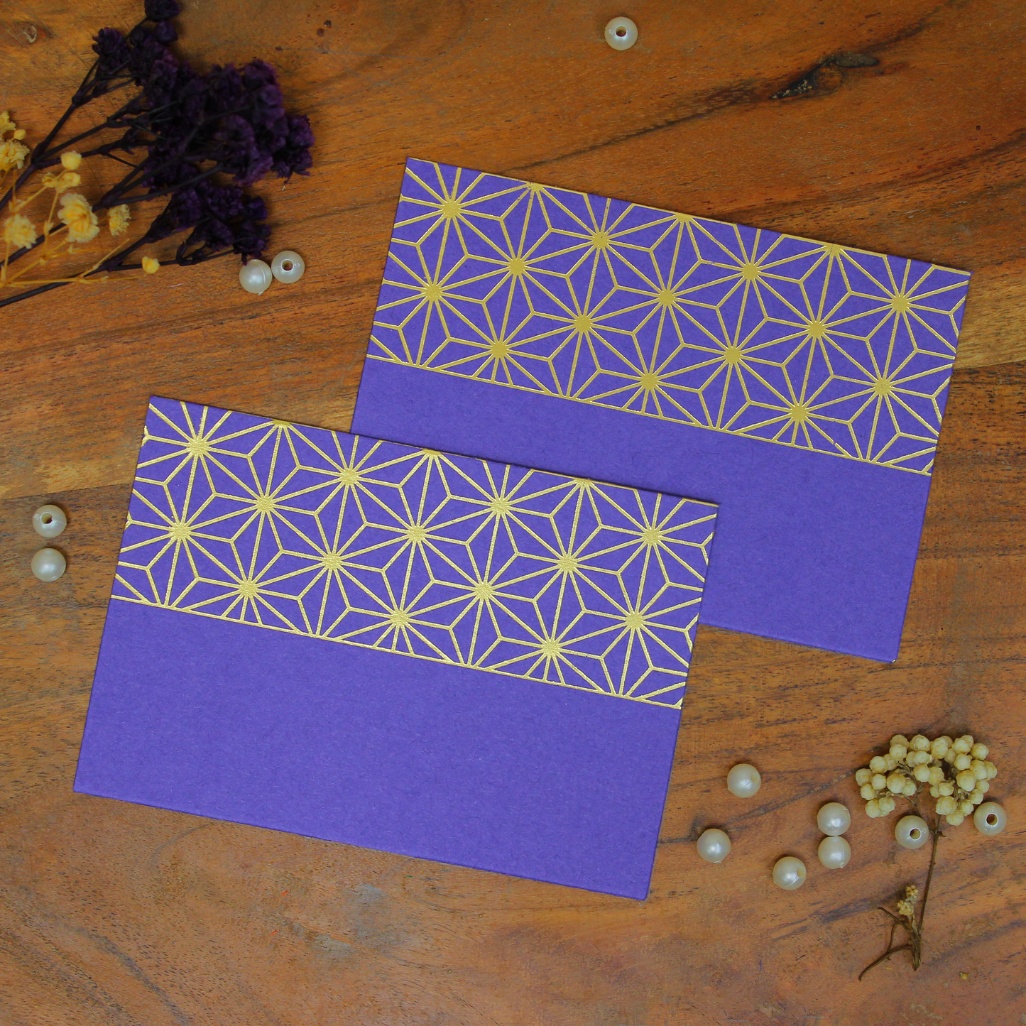 Asanoha Pattern Foiled (4x2.75 Inches)