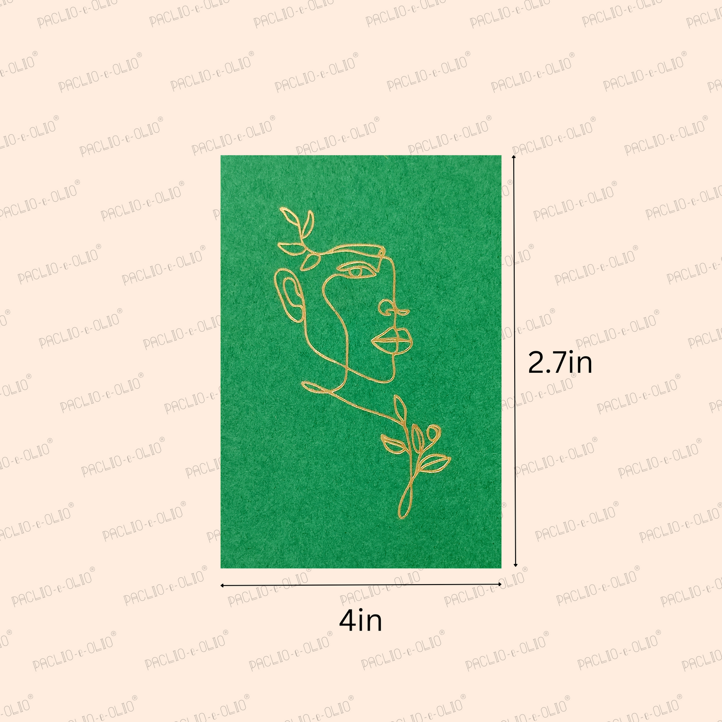 Floral Girl(4x2.75 Inches)