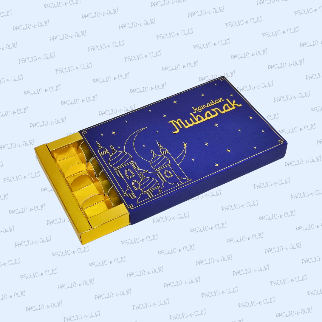 18 Pcs Ramadan Chocolate Box (10.5x7x1 Inches)