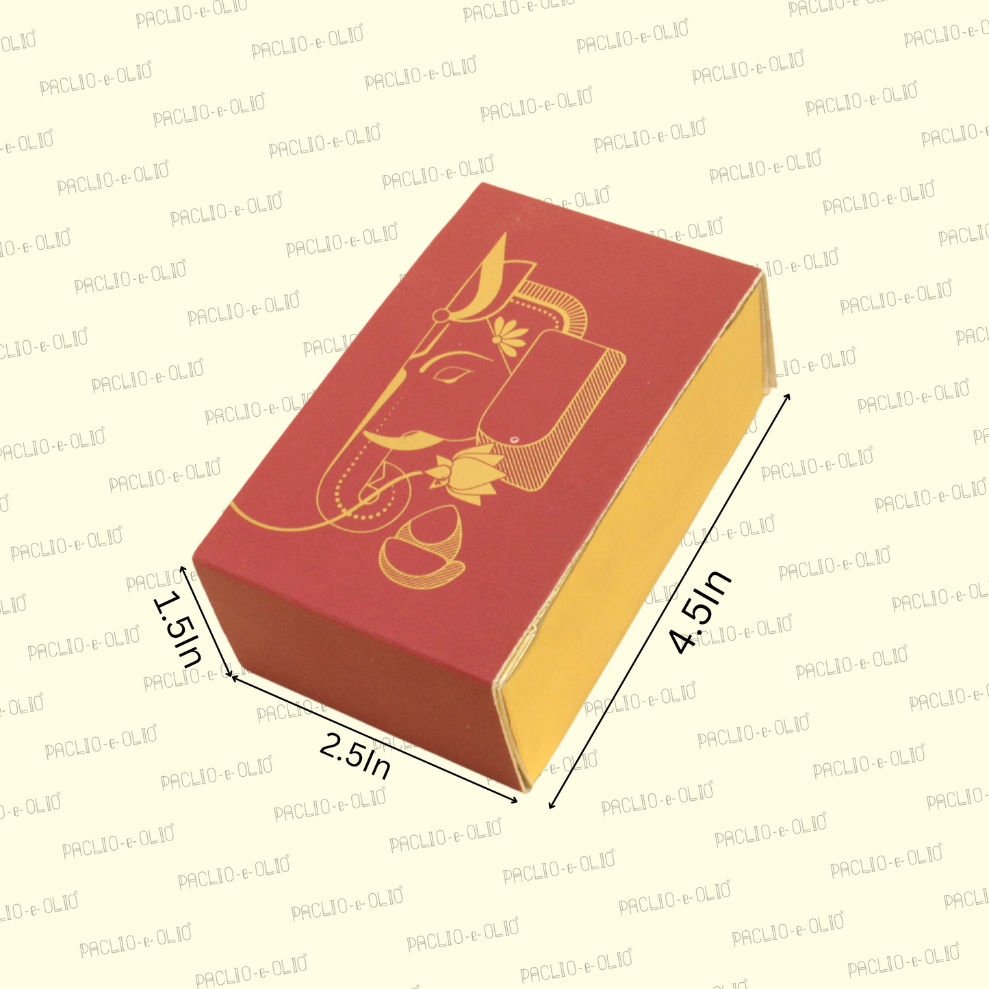 2 Cavity Chocolate Box (4.5x2.5x1.5 Inches)| Ganesh Chaturthi