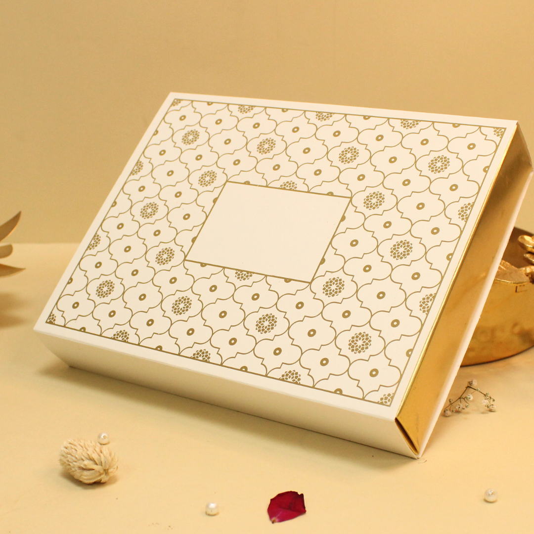 12 Cavity Foiled Chocolate Box (8.5x6.5x1.5 Inches)