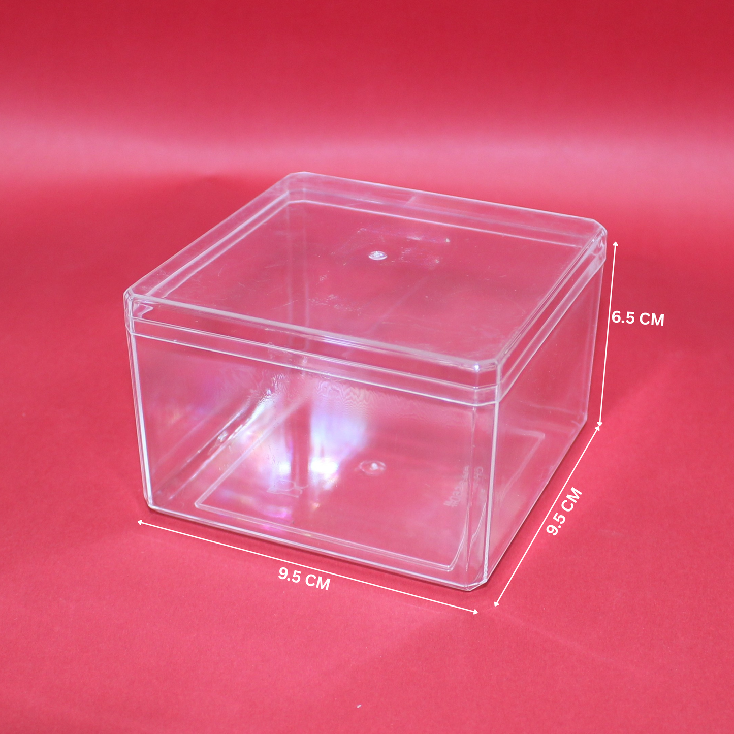 Crystal Box Square | 9.5x9.5x6.5 Cm | 10 Pieces