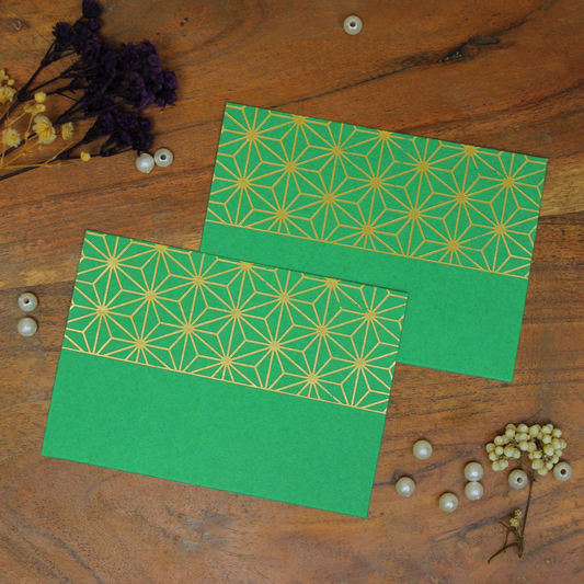 Asanoha Pattern Foiled (4x2.75 Inches)