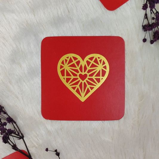 Heart Foil Tag | 3.5x3.5 Inches