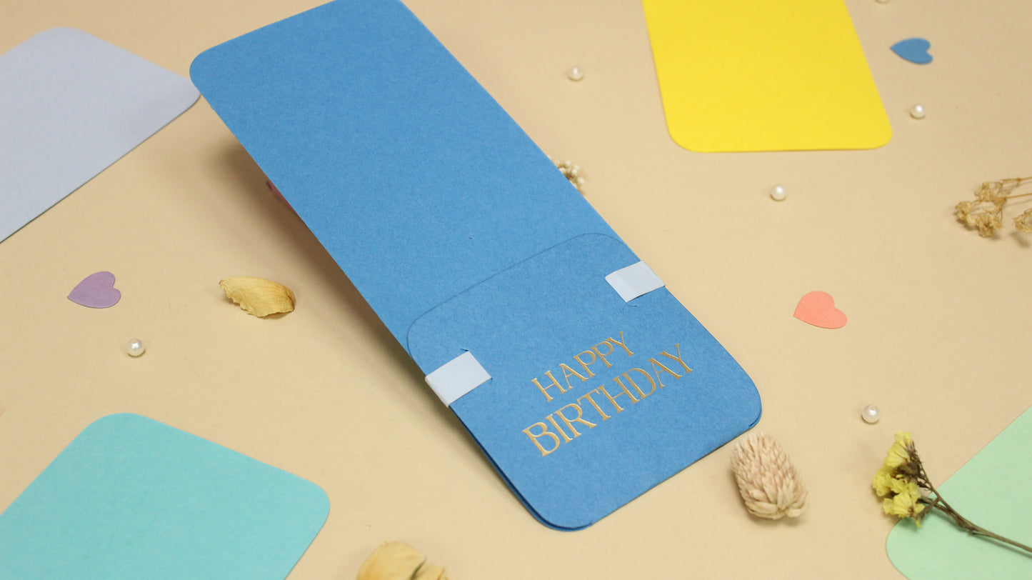 Assorted Flower Holder Postcard (9X3.5 INCHES)