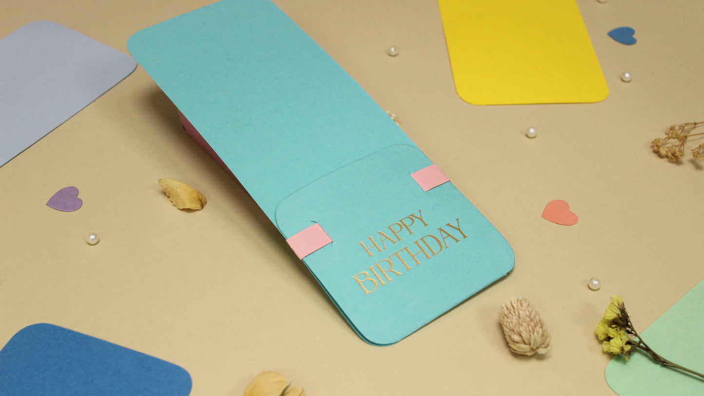 Assorted Flower Holder Postcard (9X3.5 INCHES)