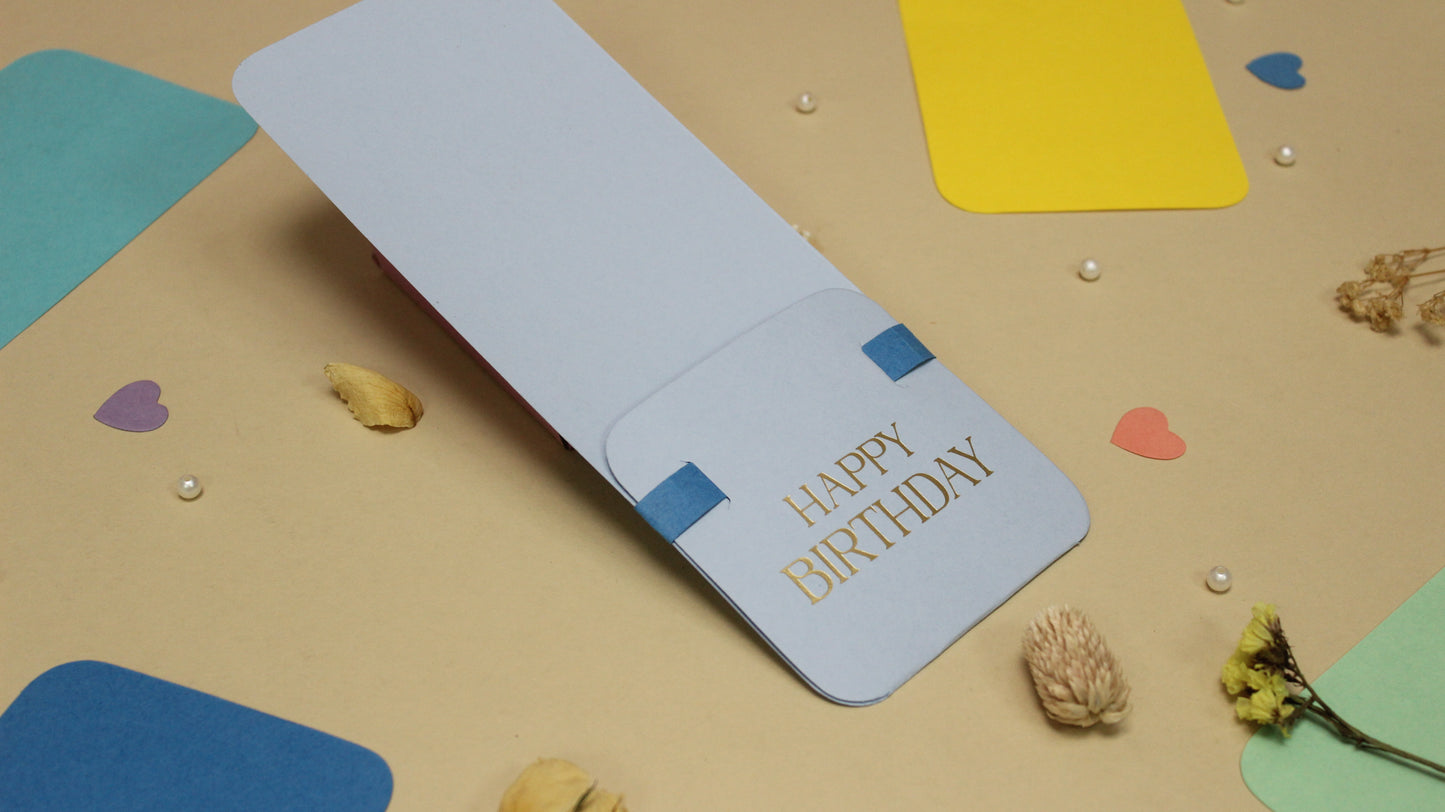 Assorted Flower Holder Postcard (9X3.5 INCHES)