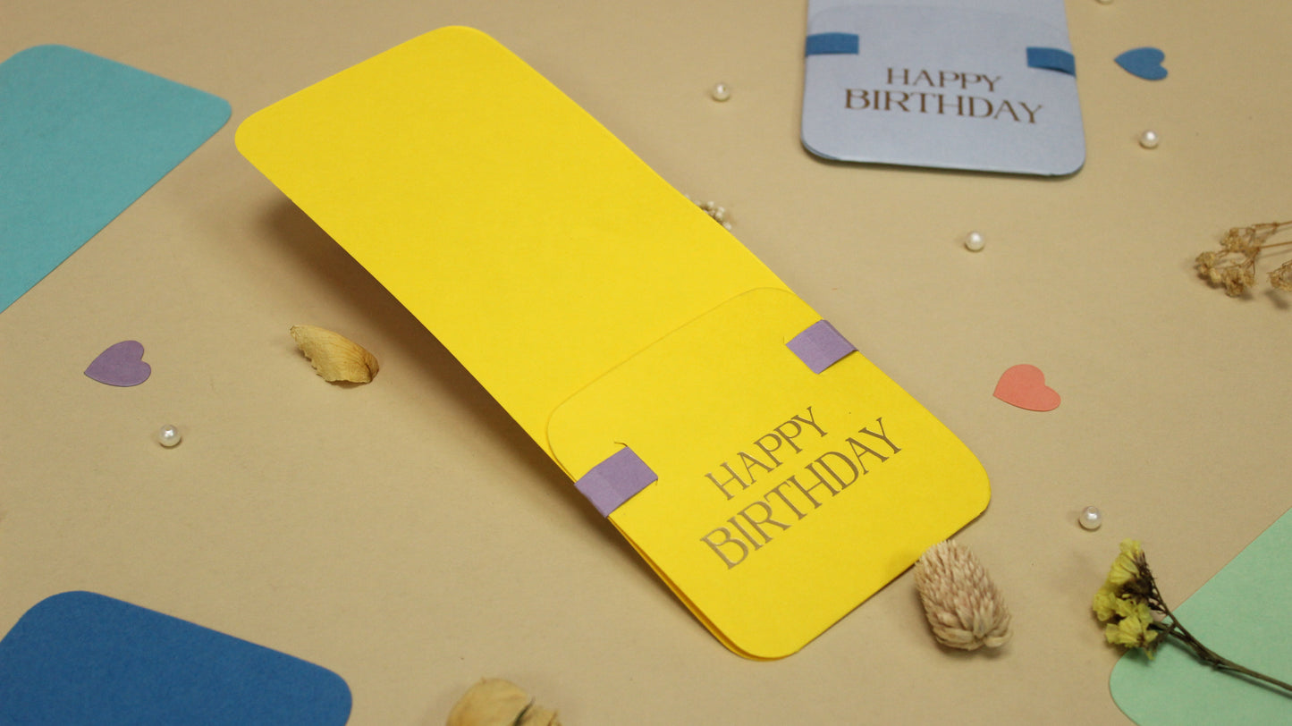 Assorted Flower Holder Postcard (9X3.5 INCHES)