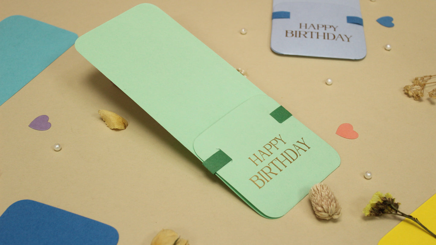 Assorted Flower Holder Postcard (9X3.5 INCHES)