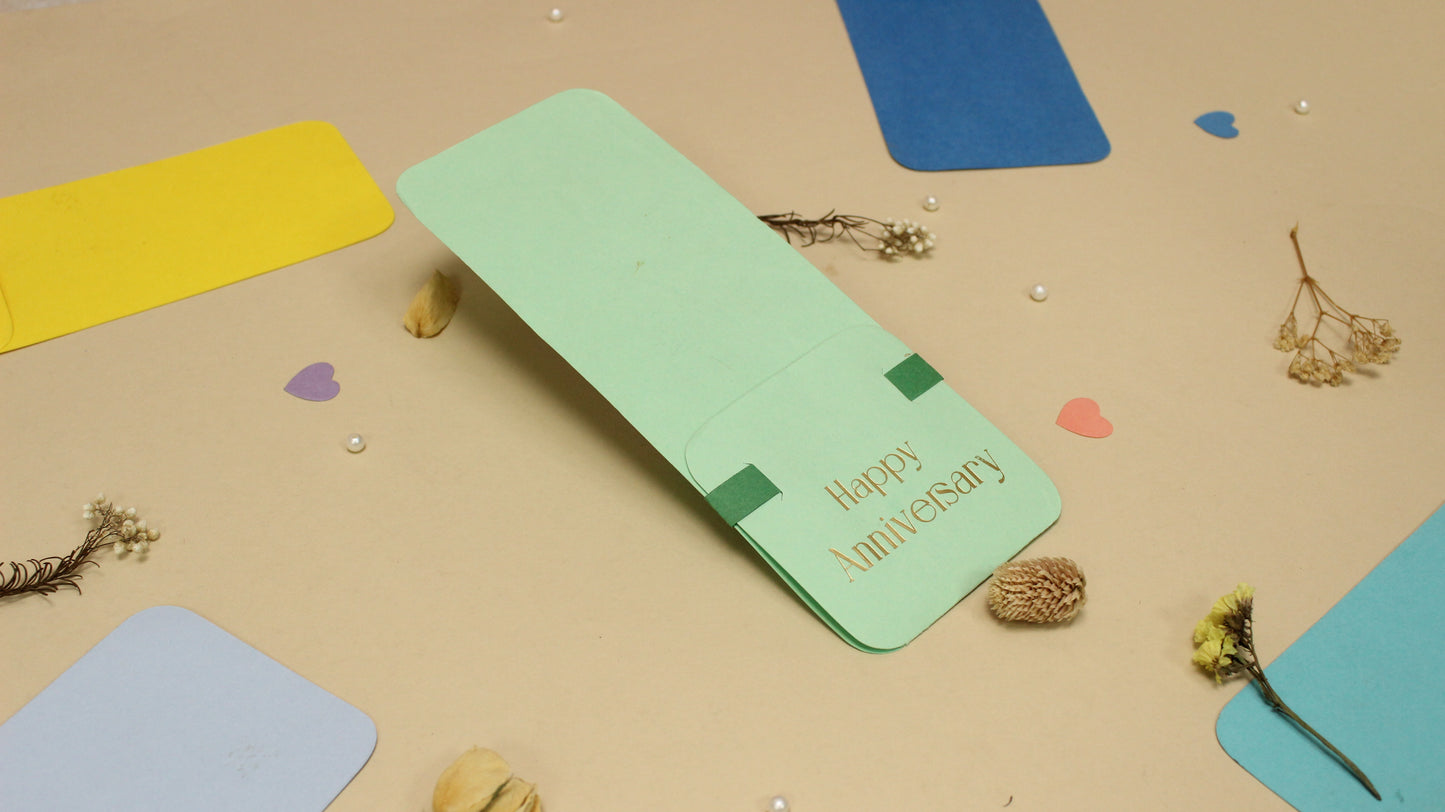 Assorted Flower Holder Postcard (9X3.5 INCHES)