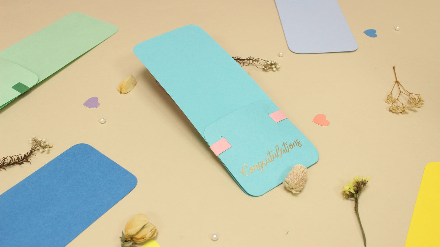 Assorted Flower Holder Postcard (9X3.5 INCHES)