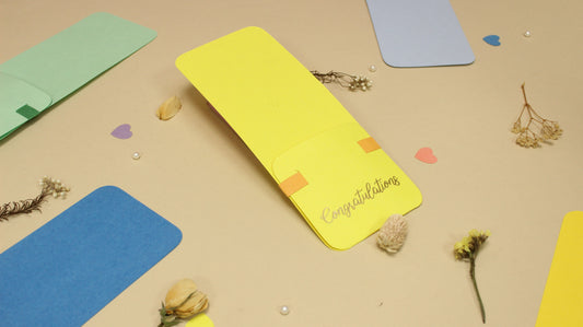 Assorted Flower Holder Postcard (9X3.5 INCHES)