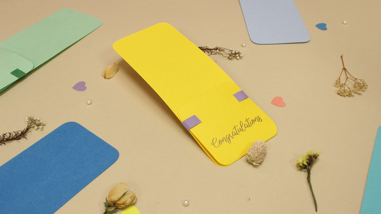 Assorted Flower Holder Postcard (9X3.5 INCHES)