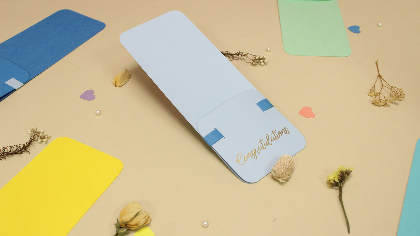 Assorted Flower Holder Postcard (9X3.5 INCHES)