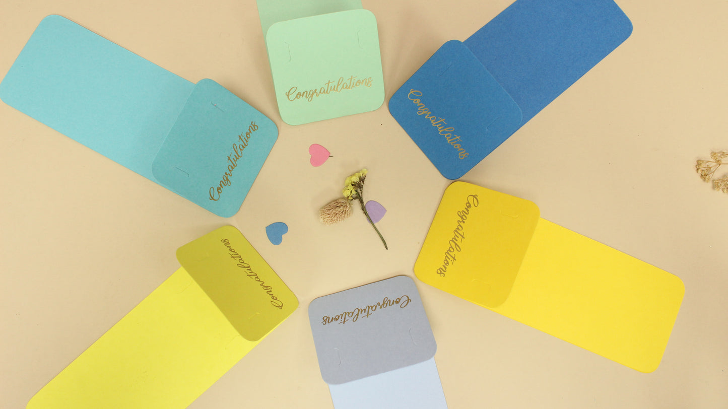 Assorted Flower Holder Postcard (9X3.5 INCHES)