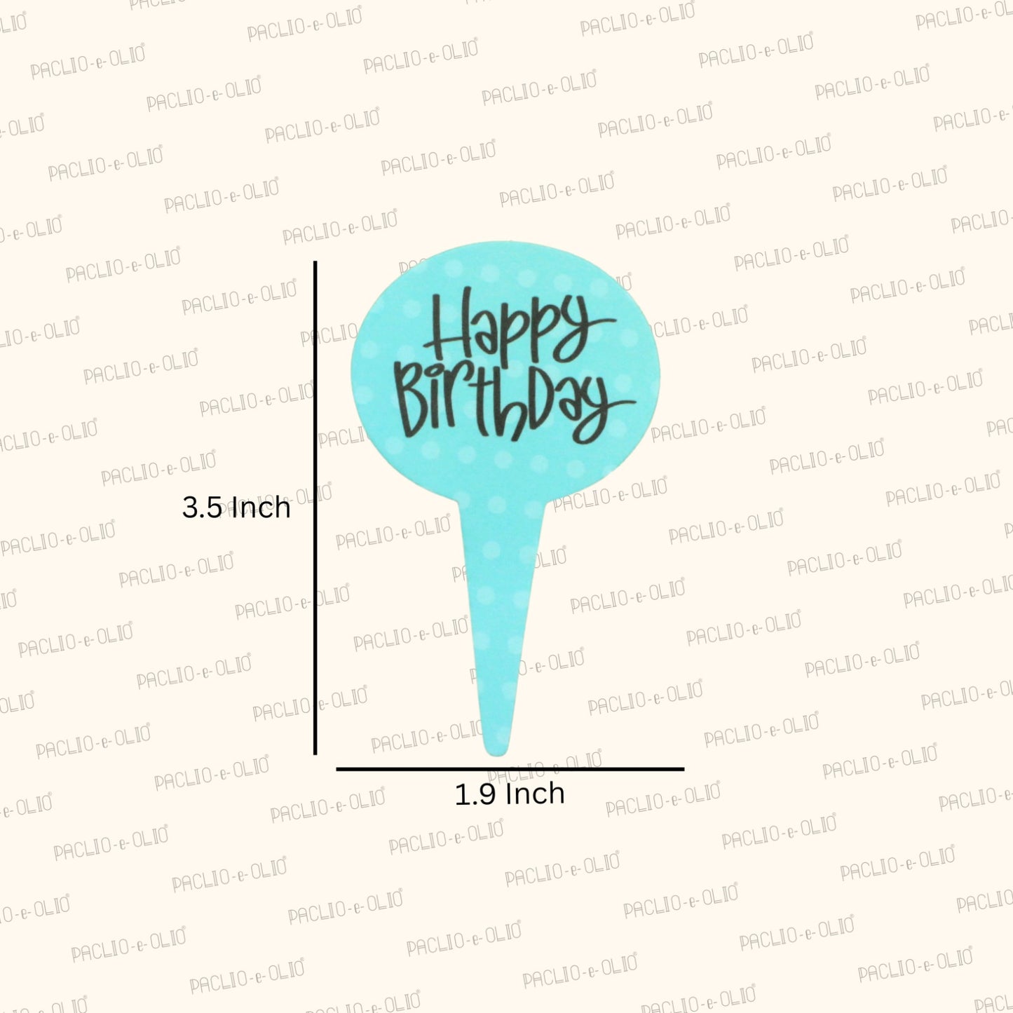 Happy Birthday Tags | 3.5x1.9 Inches | Pack Of 25 Pieces