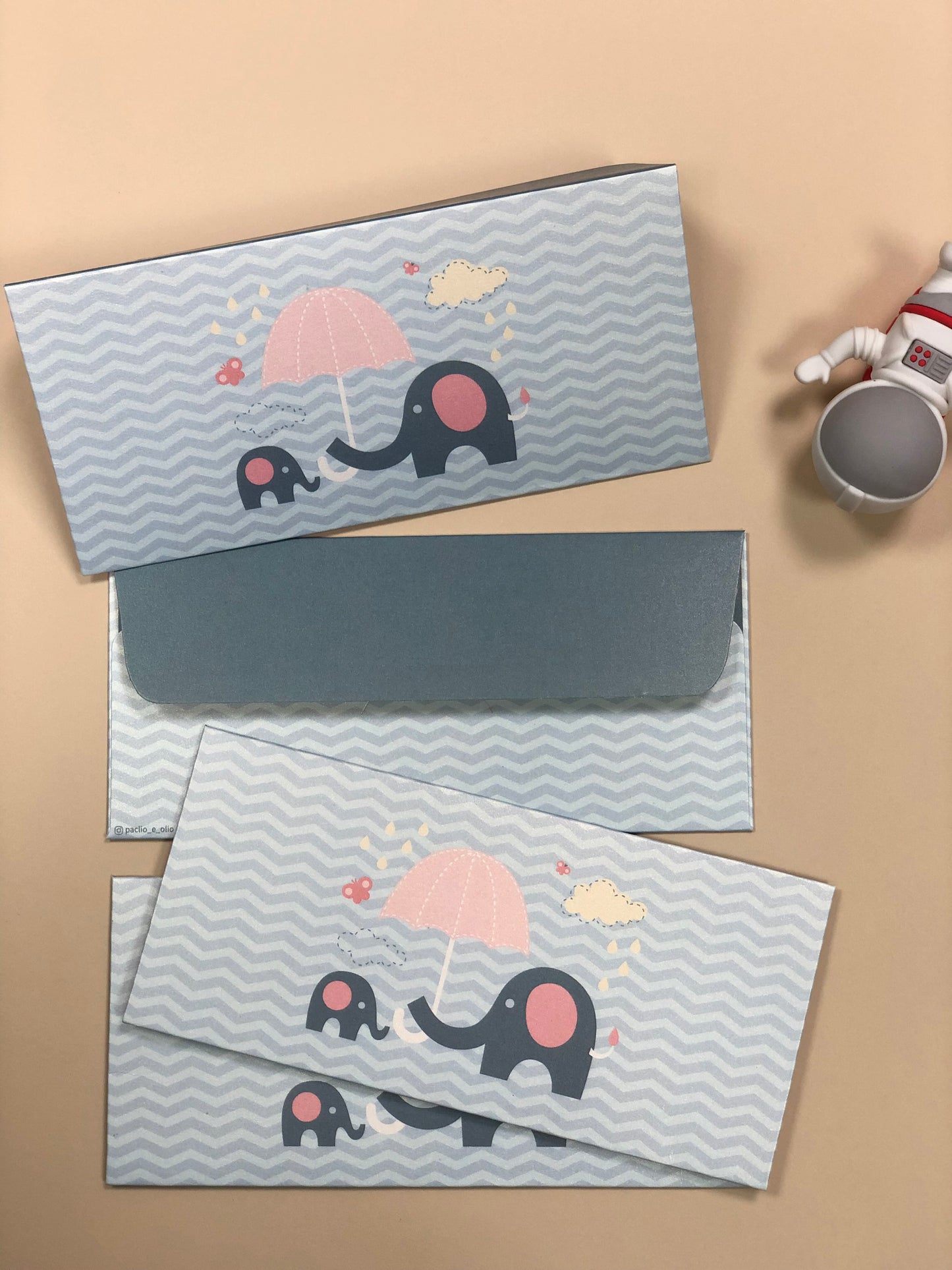 Baby Elephant Envelope (7.5X3.5 Inches)