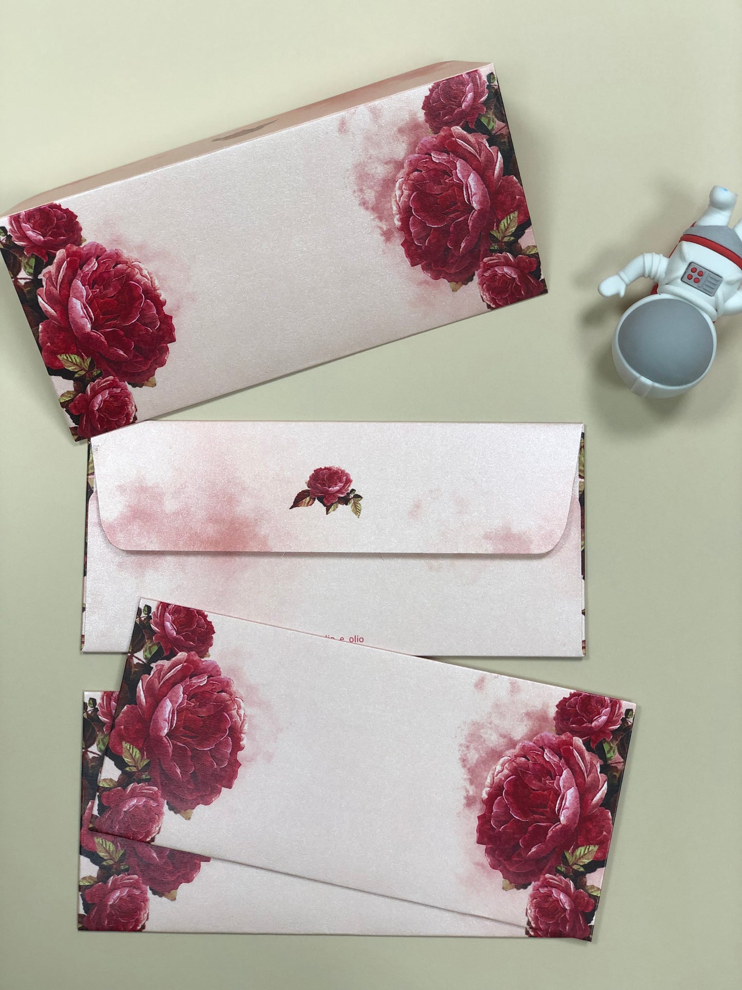 Rose Envelope (7.5X3.5 Inches)