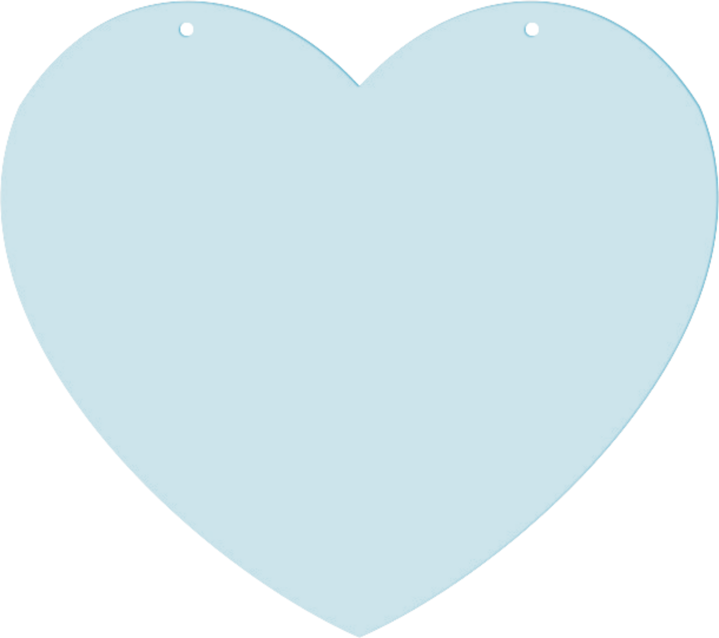 Heart Shape Tag (7x6.25 Inches)