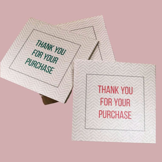 Thank You For Your Purchse (3x3 Inches)