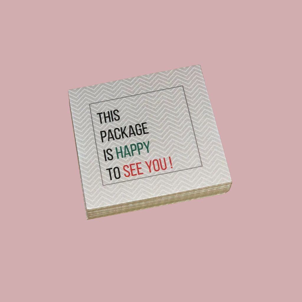 Happy To See You Tag (3x3 Inches)