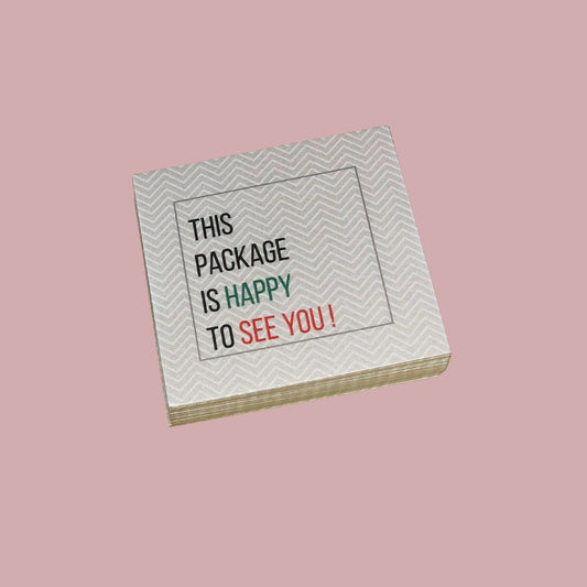 Happy To See You Tag (3x3 Inches)