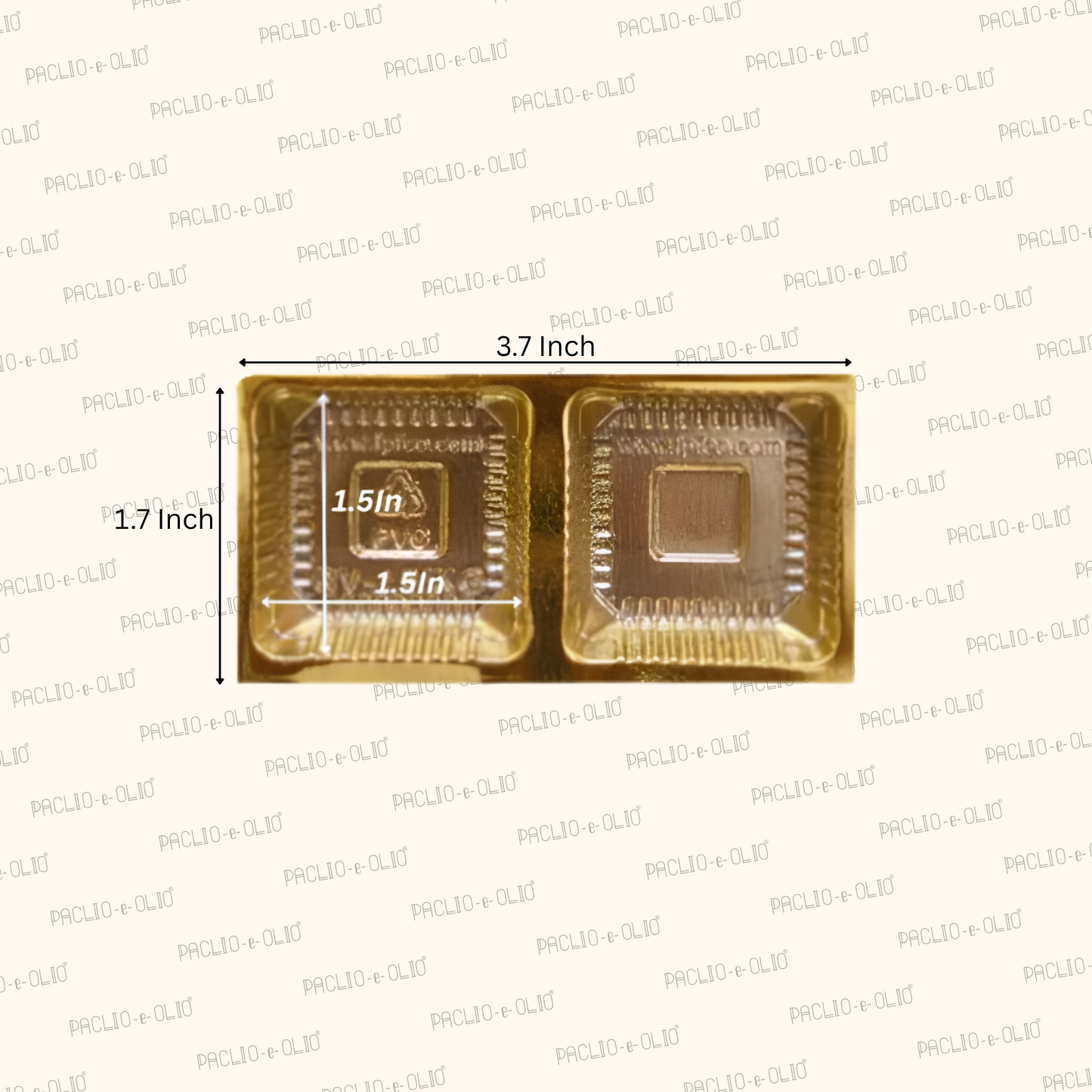 Golden Tray Cavity (2 Cavities)