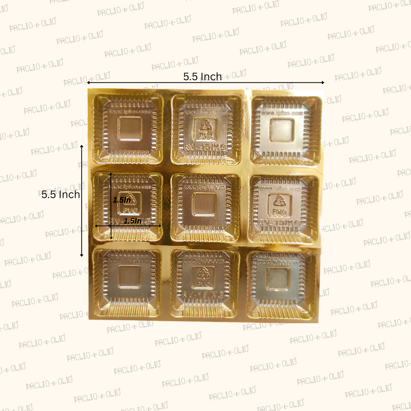 Golden Tray Cavity (9 Cavities)