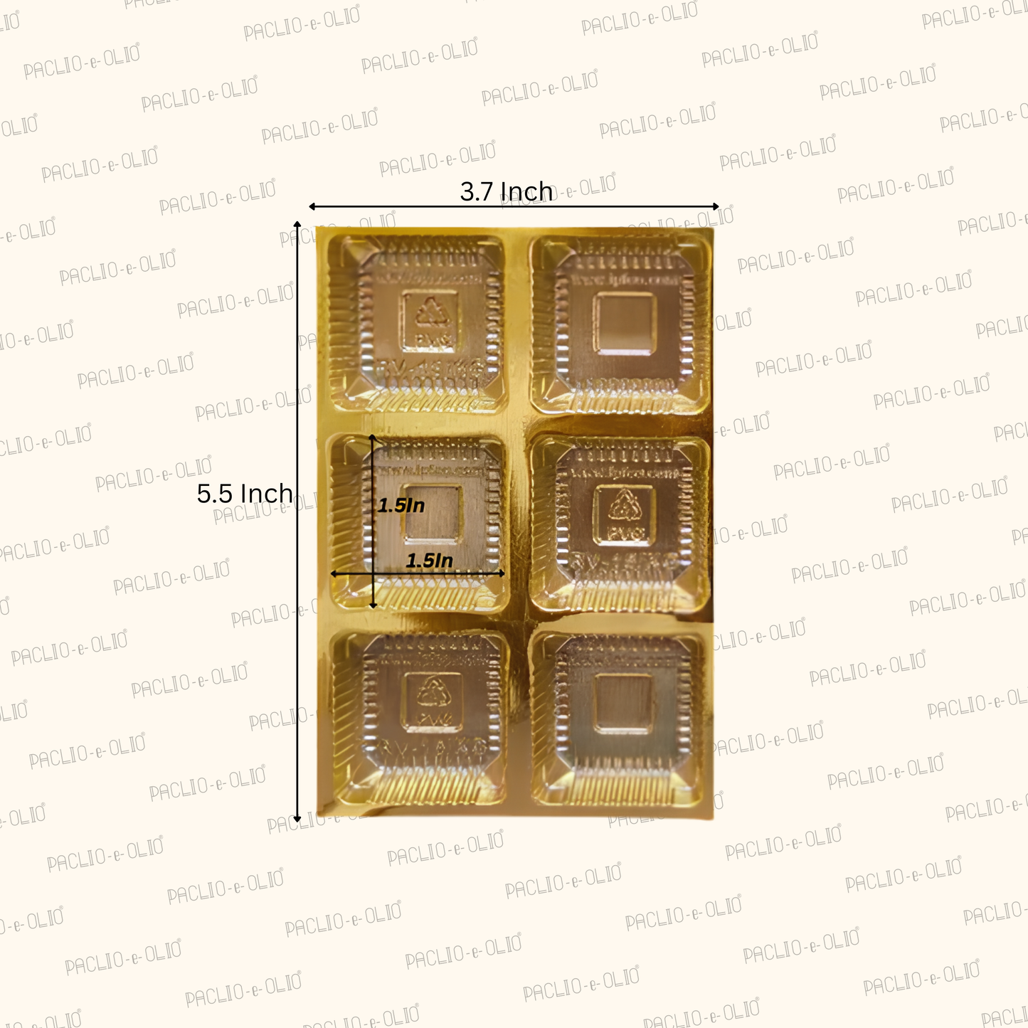 Golden Tray Cavity (6 Cavities)