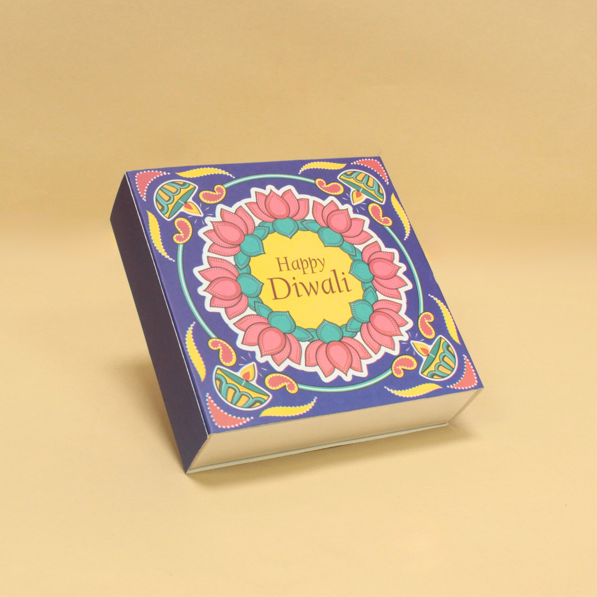 9 Cavity Chocolate Box (5.5x5.5x1.5 Inches)