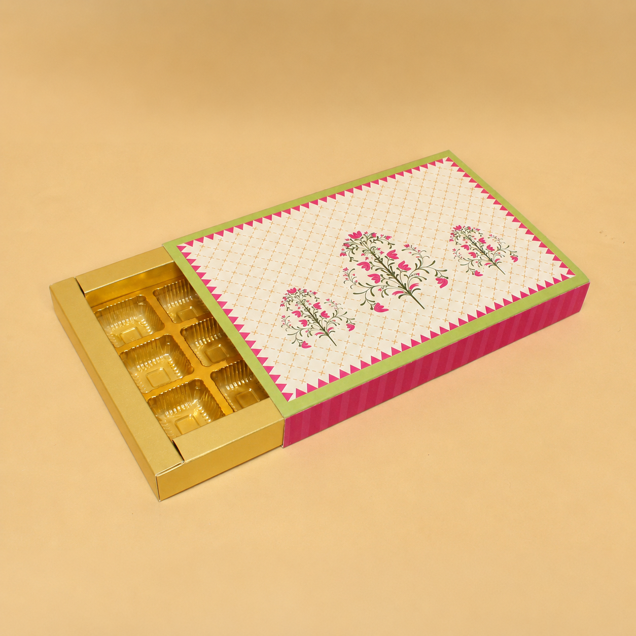 Gul-e-Zar 15 Cavity Chocolate Box | 10.5x7.5x1 Inches