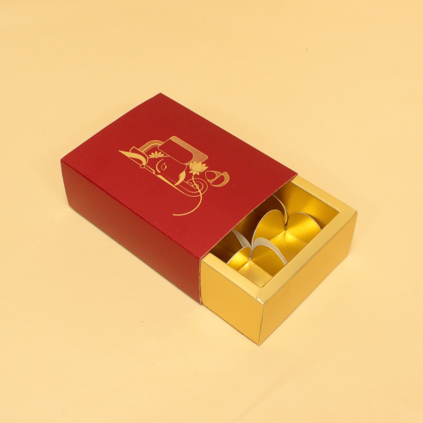 6 Cavity Chocolate Box | 5.5x4x2 Inches | Ganesh Chaturthi