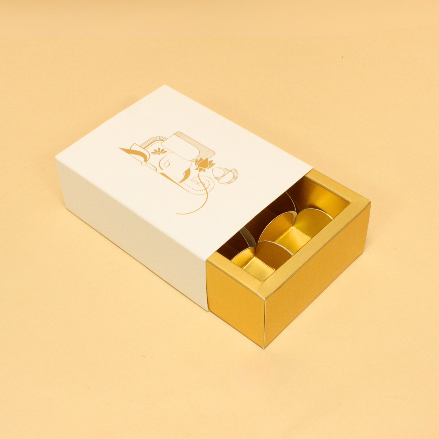 6 Cavity Chocolate Box | 5.5x4x2 Inches | Ganesh Chaturthi