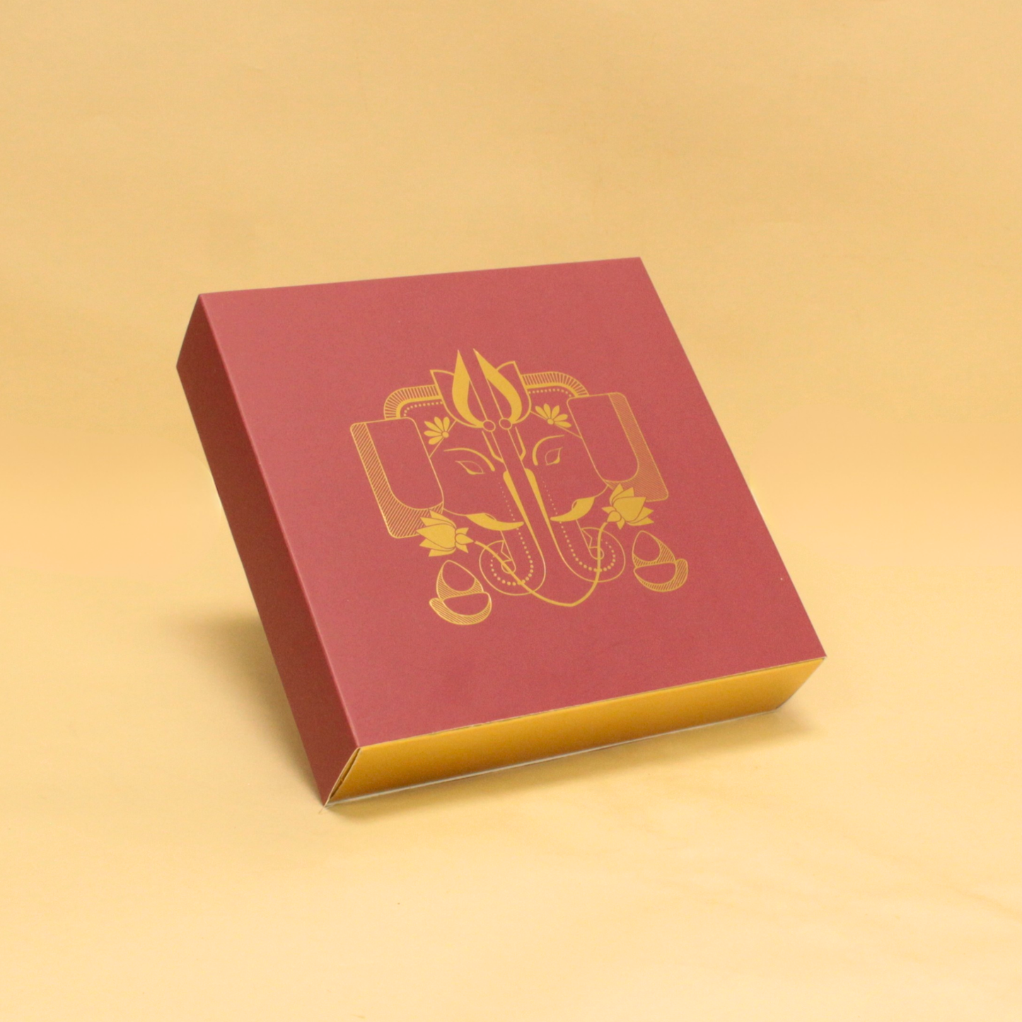 9 Cavity Chocolate Box | 6.5x6.5x1.5 Inches | Ganesh Chaturthi