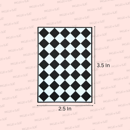 Diamond Print Tags | 3.5x2.5 Inches | Pack Of 25 Pieces