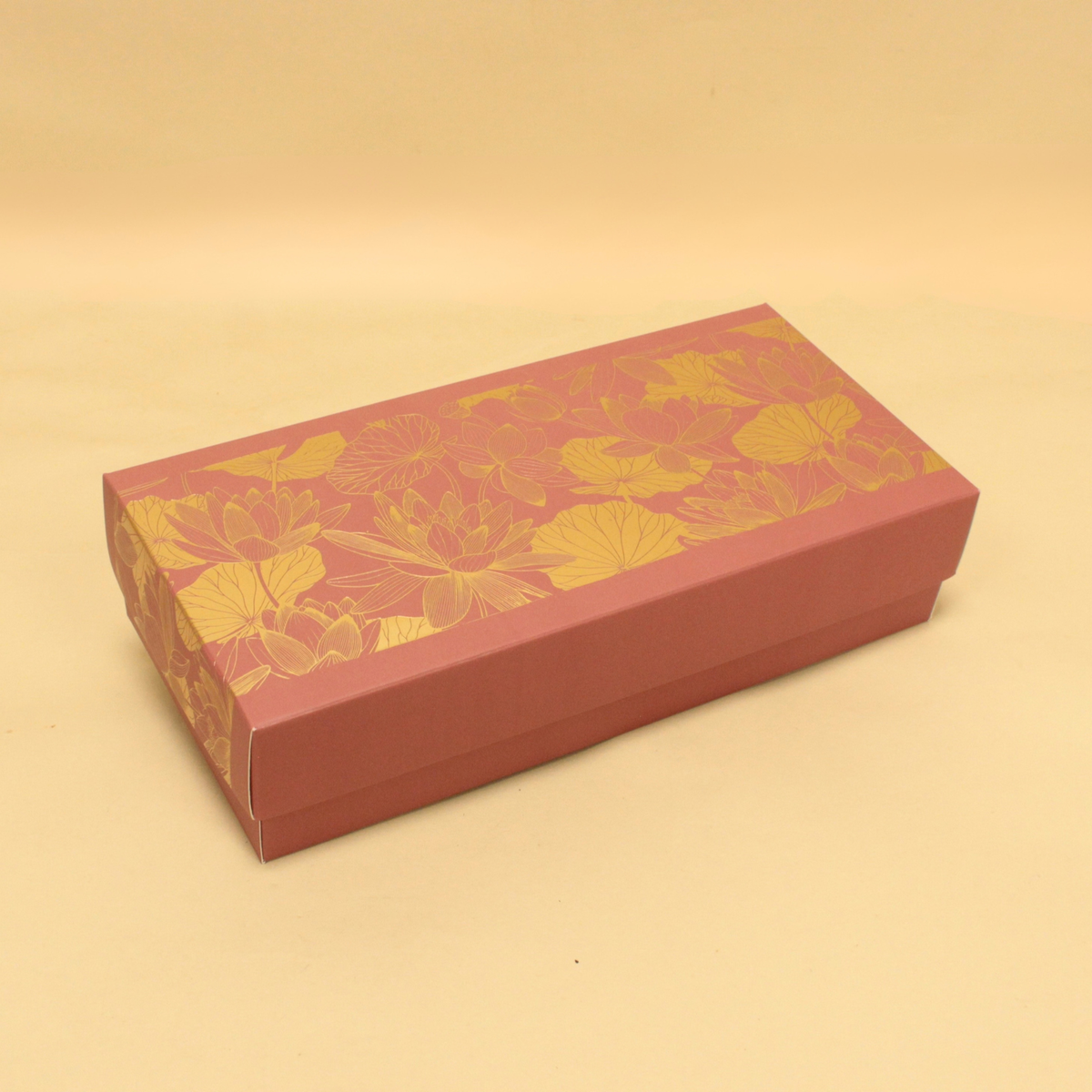 Lotus Foil Hamper Top Bottom Box | 10.5x5x2.5 Inches