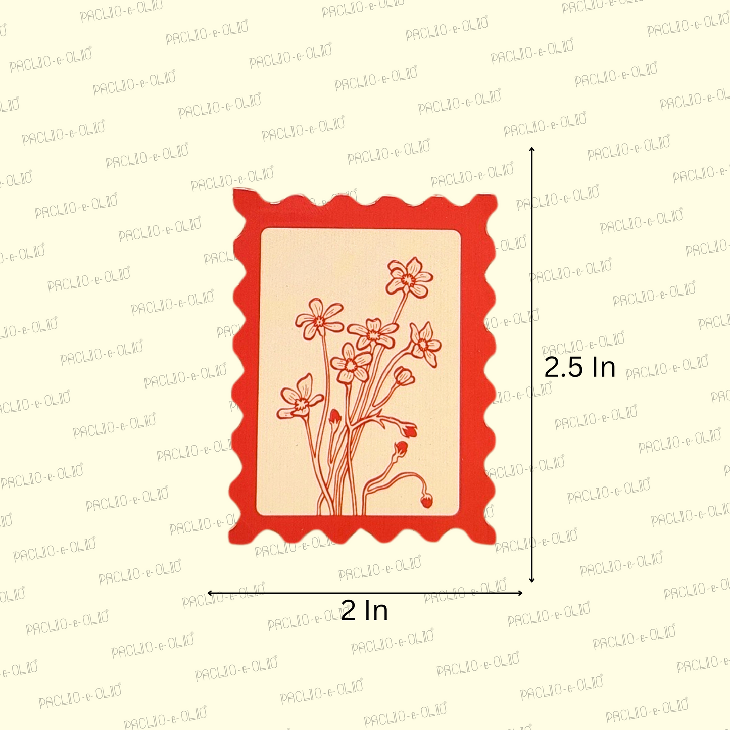 Flower Gift Tags | 2.5x2 Inches | Pack Of 25 Pieces