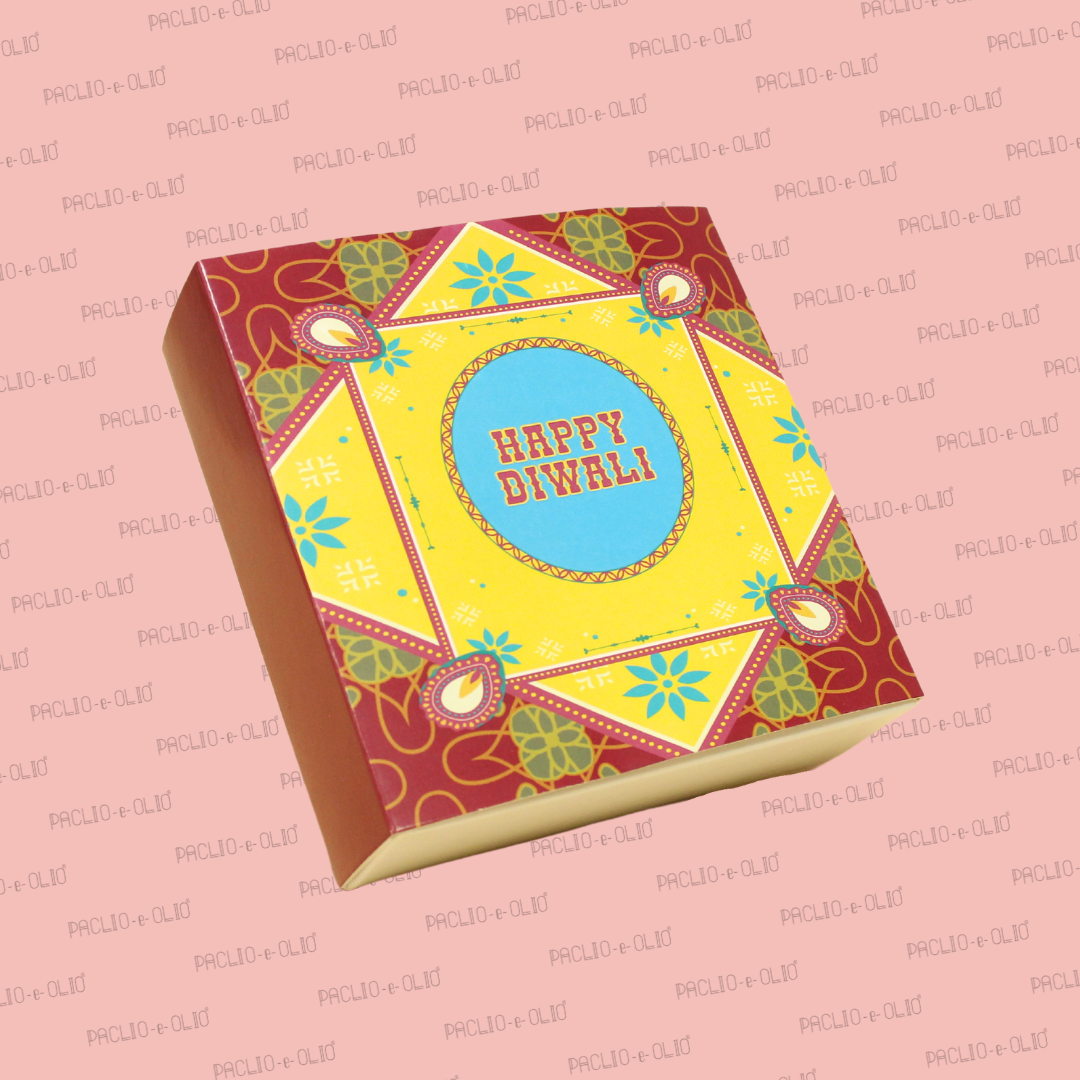 Diwali Brownie Box (5.5x5.5x1.5 Inches)