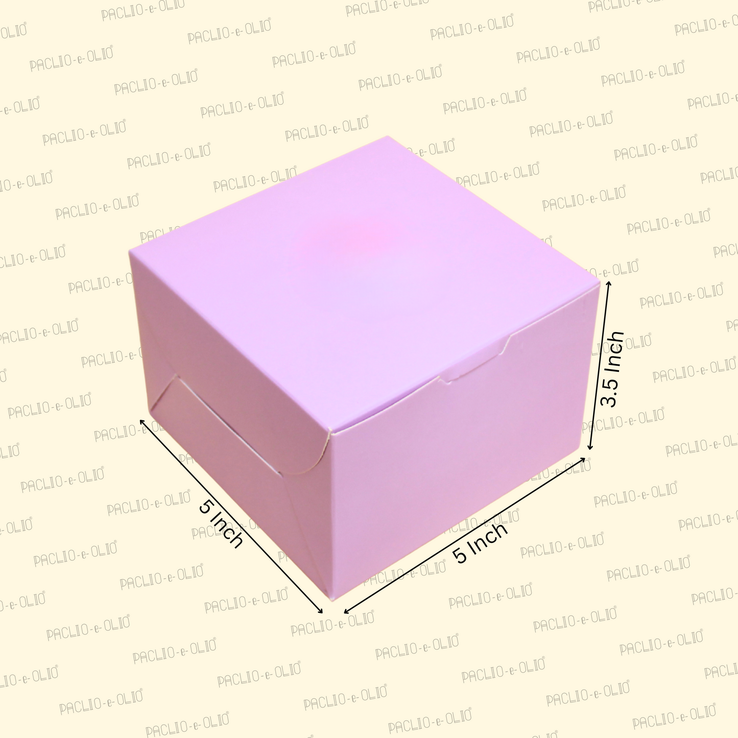 2 Pastry Box (5x5x3.5 Inches)