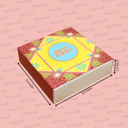 Diwali Brownie Box (5.5x5.5x1.5 Inches)